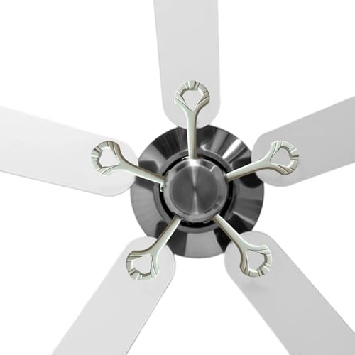 Repuestos para Ventiladores Techo | Repuestos Ligeros De Aleación De Aluminio,Juego De 5 Brazos Y Soportes Para Ventilador De Techo - Para Mantenimiento Y Reparación Interior Y Exterior Del Hogar