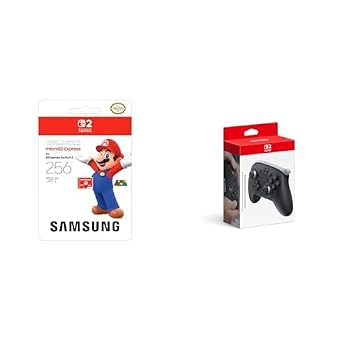 Samsung 256GB microSD Express Card & Pro Controller Bundle for Nintendo SwitchTM 2