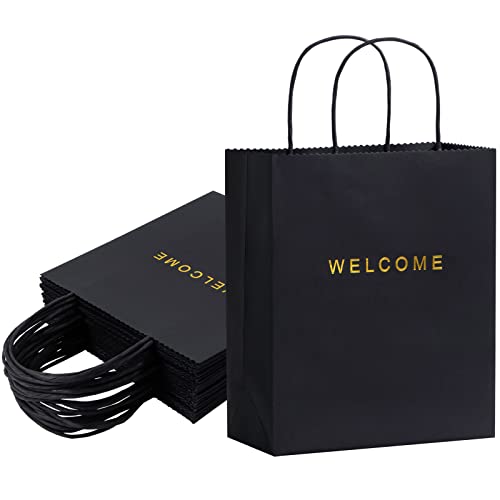 driew 50 Pcs Welcome Bags for Wedding Guests Bulk, 7.87"x3.74"x9.45"