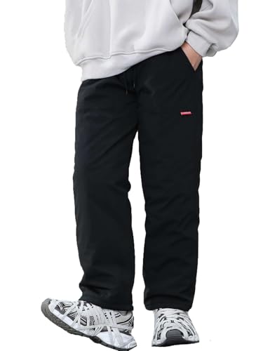 Boys Winter Padded Trousers Kids Water Resistant Thicken Trousers Outdoor Windproof Skiing Pants4