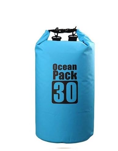 Image of PVC Outdoor Ocean Pack Waterproof Dry Bag Camping Storage Bag Organizer for Traveling (Multicolor) (30 Liter)