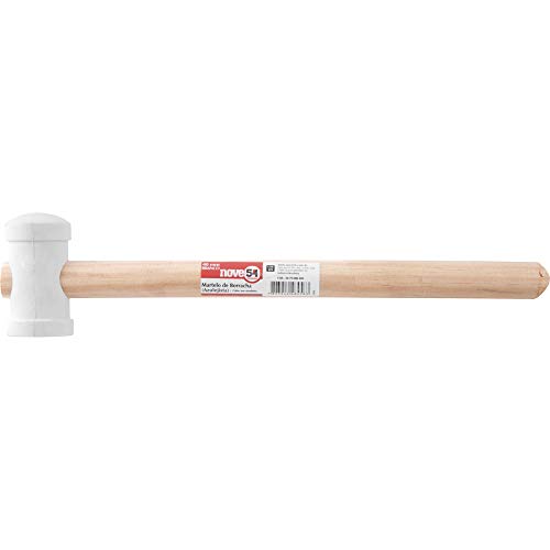 Martelo De Borracha, 40 Mm, Para Azulejista, Branco, Nove54 Nove 54