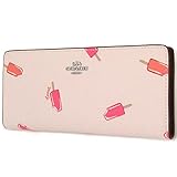 Coach Slim Wallet in Popsicle Print Chalk Style No. C4183