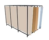5-Bay Vertical Sheet Rack/ Substrate Storage Rack (78"L x 47.5"W x 54"H)