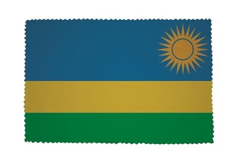 U24 Brillenputztuch Ruanda Fahne Flagge Glasreinigungstuch Microfasertuch