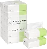 by Amazon ペーパータオル ダブル ホワイト FSC認証紙 400枚(200組) 12パック入