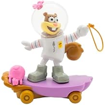 SPONGEBOB SQUAREPANTS Jelly Fishin Gliders - 5 in Sandy Cheeks Pull-Back Racing Toy with Action Net, Fast Motion & Undersea Adventure Play for Kids Ages 3+