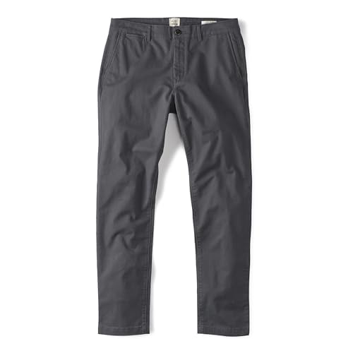Huckberry Flint & Tinder 365 Chino Pant - Hb Athletic Tapered, Charcoal, 30 x 32
