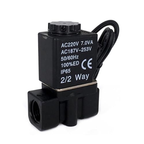 Válvula de control de fluidos 2P025-08 de 1/4 y 2 vías AC220V 3