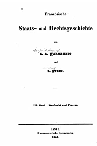 Französische Staats- und Rechtsgeschichte (German Edition)