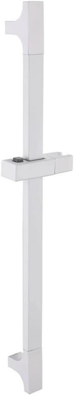 Shower Column Adjustable Sliding Hand Shower Bar Chrome Black Barre De Douche Stainless Steel Bathroom Fixtures Accessories(White)