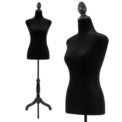 Mannequin Torso Manikin Dress Form Height Adjustable Female Mannequin Dress