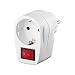 Produktbild Goobay 94272 abschaltbare Steckdose mit Schalter - 16A Steckdosenadapter mit Schalter -Zwischenstecker 1 Stück - Steckdosenschalter für Schuko Steckdosen - Stromschalter für DE-Stecksysteme