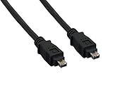 Cable Leader IEEE 1394a FireWire 400 4-pin to 4-pin, Black (3 Foot (1 Pack))