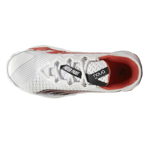 PUMA Mens Nova Elite Court Pickleball Pickleball Sneakers Shoes - White - Size 8.5 M4
