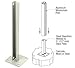 CRL Oyster White AWS Steel Stanchion for 135 Degree Round Center Posts by CR Laurence