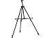STAPLES 1843011 Tripod Display Easel 49-Inch Black Aluminum (28070)