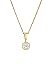 Produktbild DIAMORE Halskette Damen Solitär Rund Kreis mit Diamant (0.10 ct.) in 585 Gelbgold