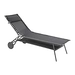 Lafuma Sonnenliege Miami II, Grau Obsidian