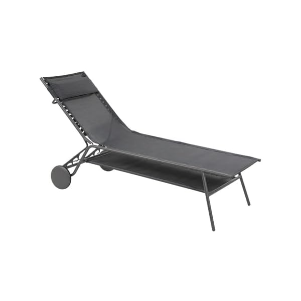 Lafuma Sonnenliege Miami II, Grau Obsidian