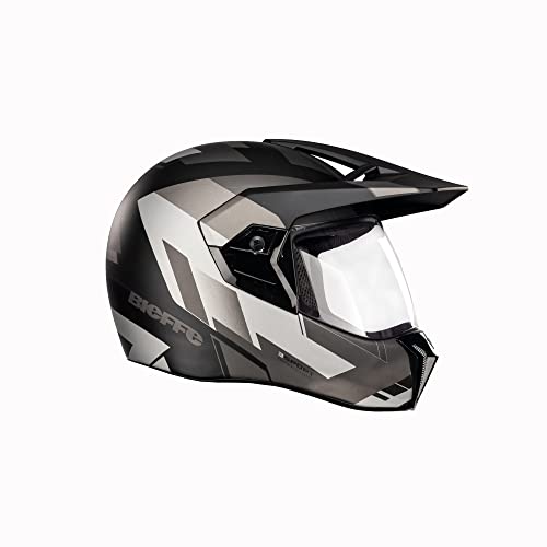Capacete Fechado Moto Bieffe 3 Sport React Preto Fosco/Grafite 60