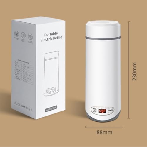 Tetera Eléctrica Plegable Portátil de 350 ml Blanco miniatura 2