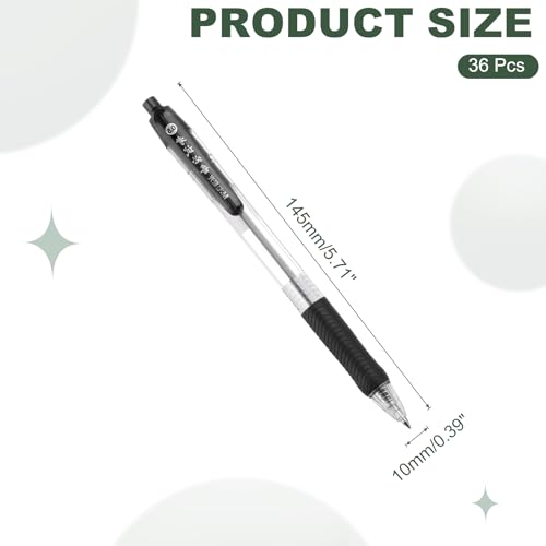 Stylos à bille 0,5 mm PATIKIL transparents lot de 36 pour ne plus manquer de fournitures - 2