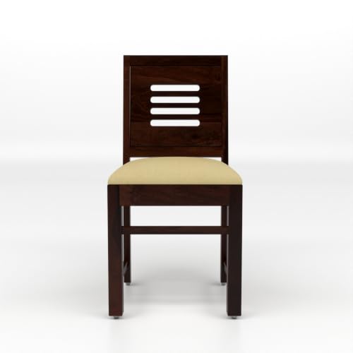 Image of Sheesham Wooden 2 Dining Chair Set for Living Room | Solid Wood Study Chair for Living Room | Office Chair for Home & Office | Rosewood Chair Set