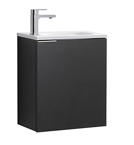 Fresca Valencia 20" Black Wall Hung Modern Bathroom Vanity #TOP15