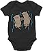 Produktbild Tiermotiv Animal Print Baby - Süße Otter - 18/24 Monate - Schwarz - Geschenk - BZ10 - Baby Body Kurzarm für Jungen und Mädchen