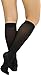 ToBeInStyle Women's Fashion Opaque Nylon Knee High Socks - Black - One Size