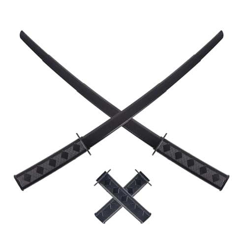 2PCS 3D Printed Gravity Retractable Samurai Sword Toys Black
