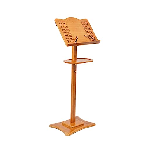 Soporte para partituras ajustable con bandeja, ajuste horizontal de 340°, antideslizante, diseño resistente, soporta hasta 15 kg, ideal para instrumentos y conciertos