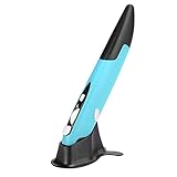 Souris stylo lumineuse USB sans fil universelle 2,4 GHz, réglable 800/1200/1600 dpi, 4 boutons, adaptée à la télévision intelligente PC.