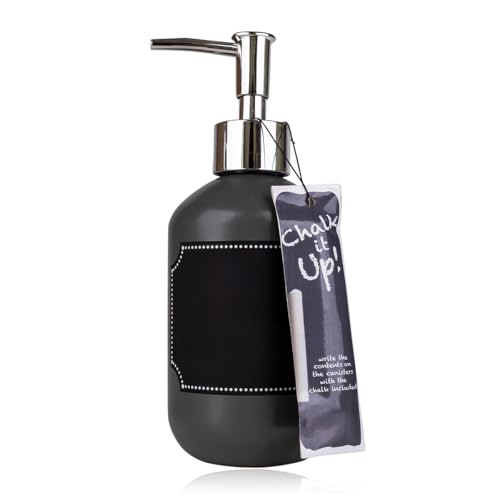 Accentra Seifenspender aus Glas, Schwarz zum individuellen...