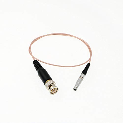 Uonecn Flexible Thin Timecode Audio Cable 4 Pin Male to BNC Plug for Red Epic Scarlet