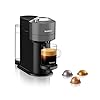 Nespresso Vertuo Next Coffee Machine by De'Longhi, Over 30 Varieties of Pods, 6 Coffee Cup Sizes, Americano, Starter Capsule Set Included, EN120.GY, Grey