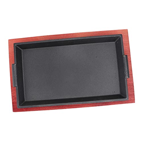 COLLBATH Padella Ghisa Antiaderente per Bistecche e Barbecue Piastra Rotonda per Grigliare Carne e Verdure Compatibile con Barbecue Elettrico e Cucina Giapponese Teppanyaki Facile da Pulire