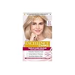 L'Oréal Paris Excellence Crème Permanent Hair Dye, Radiant At-Home Hair Colour with up to 100% Grey Coverage, Pro-Keratin, Up to 8 Weeks of Colour, Colour: 9.1 Natural Light Ash Blonde