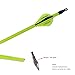 ACCMOS 500 Spine Arrow 24 Inch Arrow Target Practice Arrow Hunting Arrow Carbon Arrows Compound Bow Recurve Bow Adult Youth Archery Indoor Outdoor Shooting Field Tip 12pc Yellow, Style 3