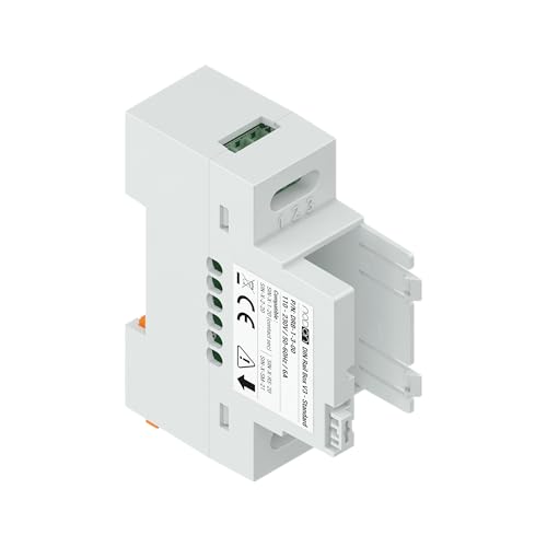 NodOn - Boîtier Rail DIN "Standard" pour modules NodOn Zigbee et EnOcean, pack 5 unités, accessoire, tableau électrique, compatible modules SIN-(x)-1-20, SIN-(x)-2-20, SIN-(x)-RS-20, SIN-(x)-SM-21
