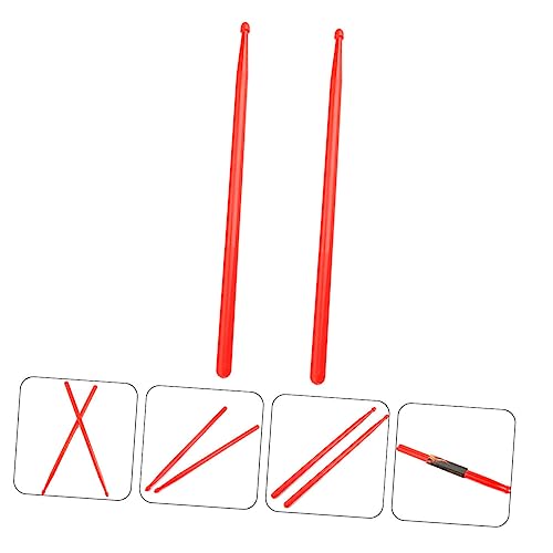 Baquetas para batería VICASKY, par de baquetas ligeras de nailon con mango largo y agarre antideslizante, ideales para principiantes y profesionales miniatura 6