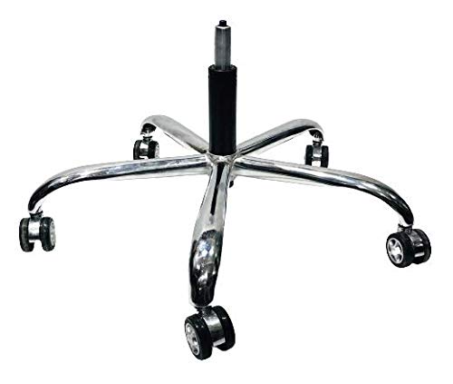 GOYALSON Office revolving Chair Base Accessories Steel Base 26 inch fit to All Chair Universal Size Heavy Duty (with Alloy Wheel+Hydraulic, Small)
