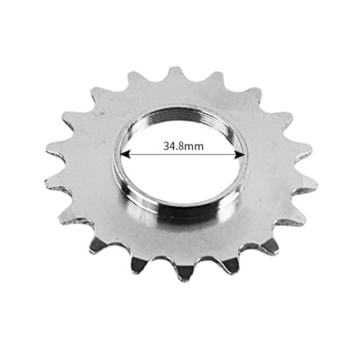 catazer 13T/14T/15T/16T/17T/18T Fixed Gear One Speed Bicycle Freewheel Cogs Sprocket & Lockring for Fixie Track Bike Hub (18T Set)