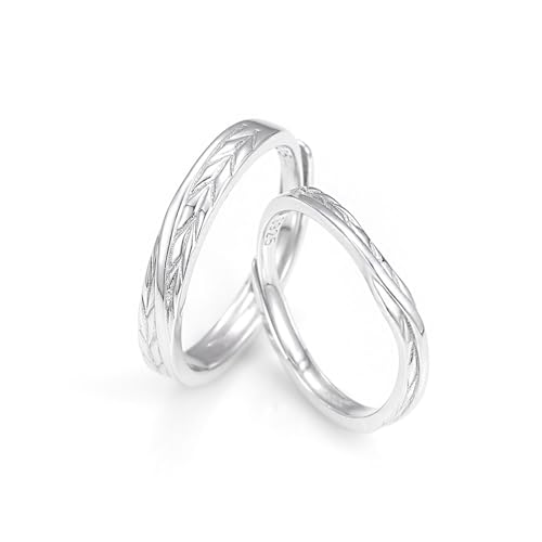 Alliance Homme Argent Large ajustable qui ne serre jamais le doigt