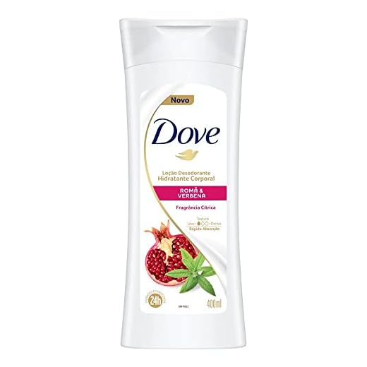 Dove Loção Desodorante Hidratante Corporal Romã & Verbena 400Ml (A Embalagem Pode Variar)