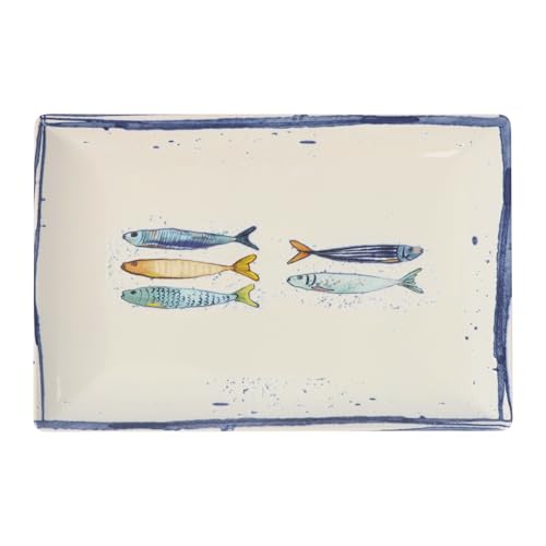 La Mediterránea Assiette de présentation 30x20cm Peixe 6 pièces