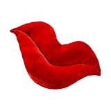 Distinctive Cushion Appeal: This lip shape pillow boasts an enchanting smile shape, providing both visual charm and practical use, as it complements modern decor and delivers comfortable cushioning for resting or reading periods, making it suitable for sofas or bedrooms