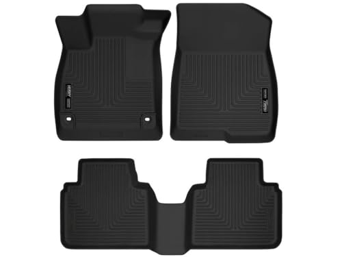 Husky Liners Weatherbeater Floor Mats | Fits 2018 - 2022 Honda Accord Sedan | Front & 2nd Row 3-pc Black - 95741