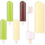 Patelai 4 Pieces Travel Toothbrush Set, Soft Bristle Mini Foldable Tooth Brush with Case, Individually Wrapped Small Portable Travel Size...